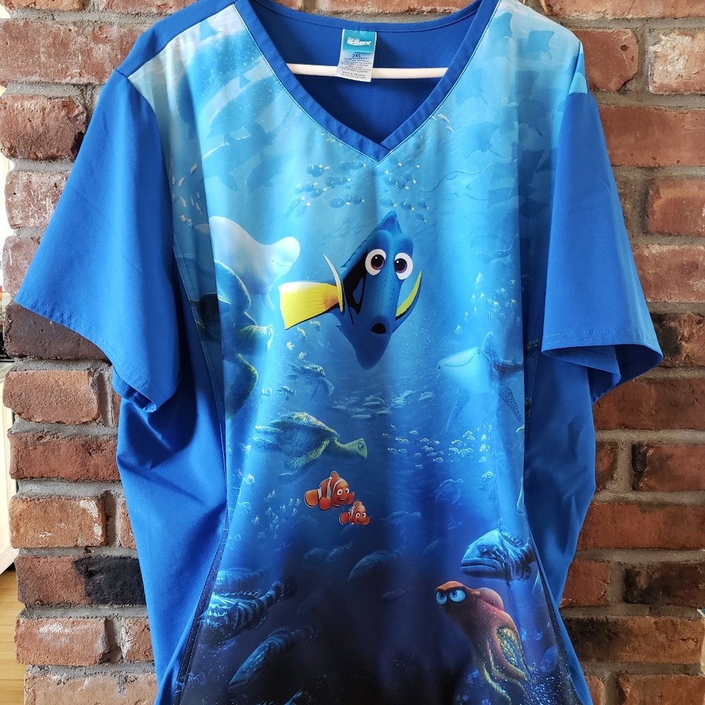 Finding Dory Scrub Top